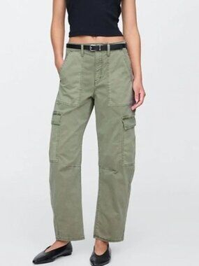 Gap factory mesclun green barrel twill pants new with tags size 16
